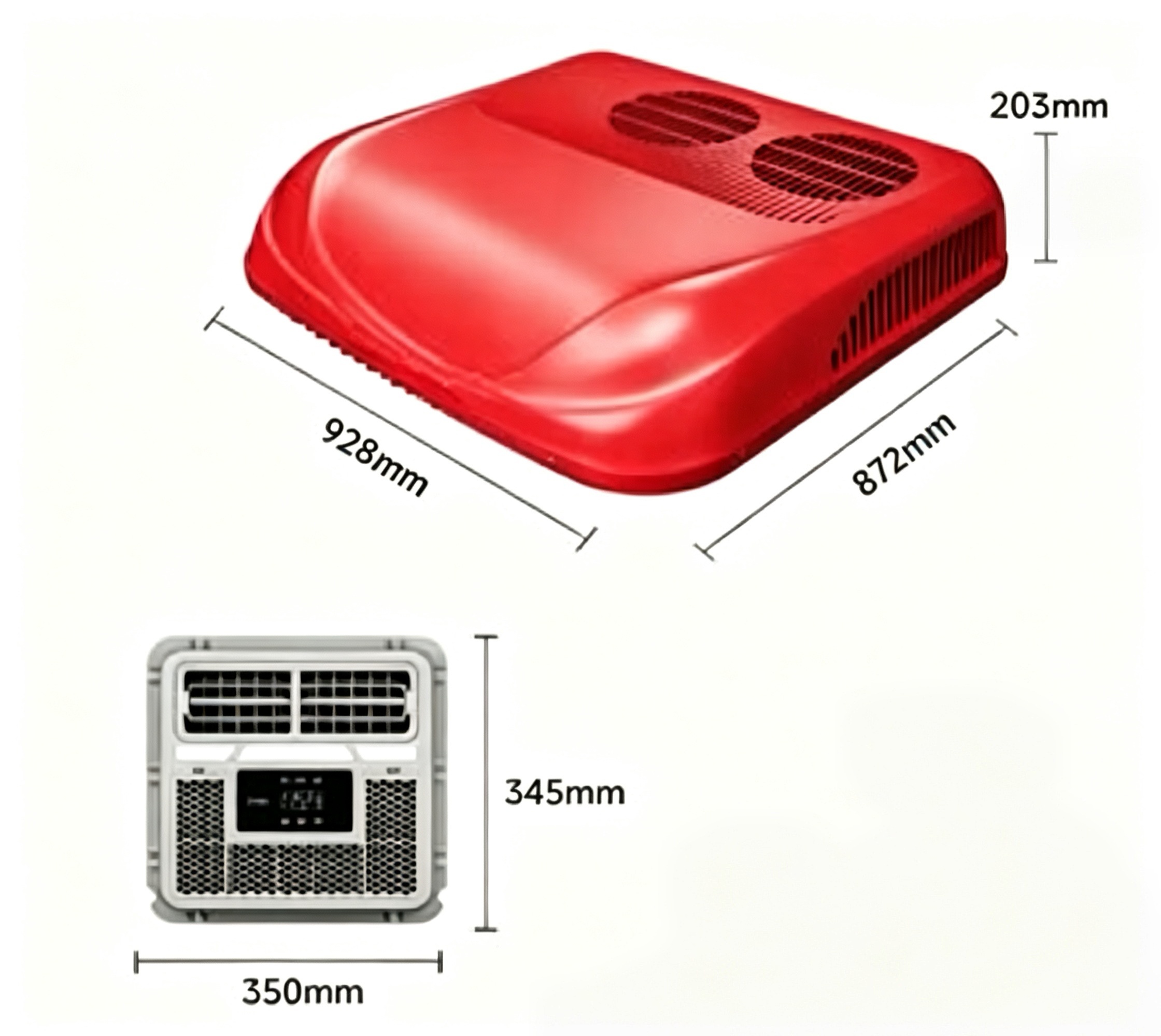 DC Dual Cooling Fan Rooftop Air Conditioner
